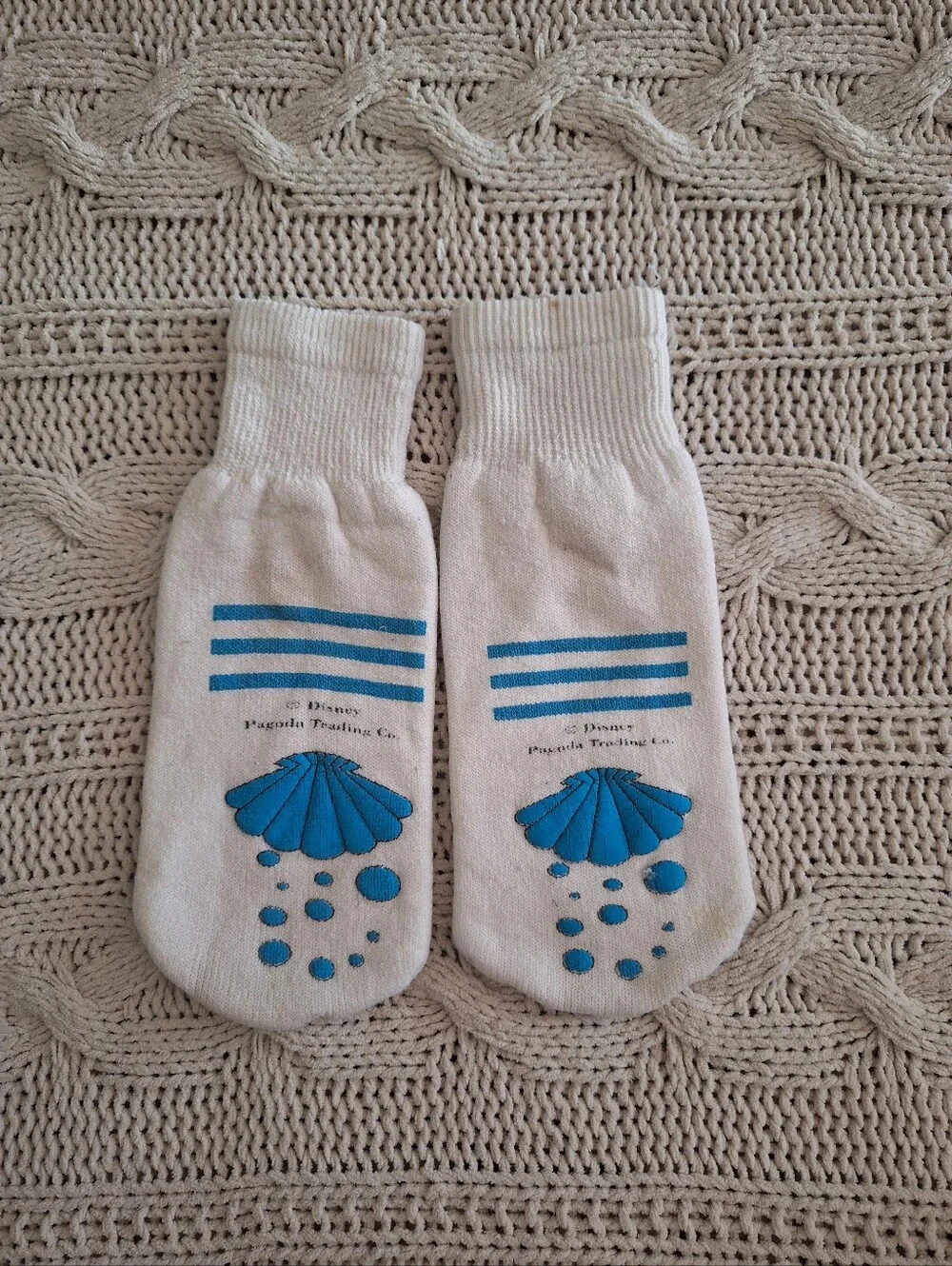 Vintage Girls Disney Little Mermaid Socks
